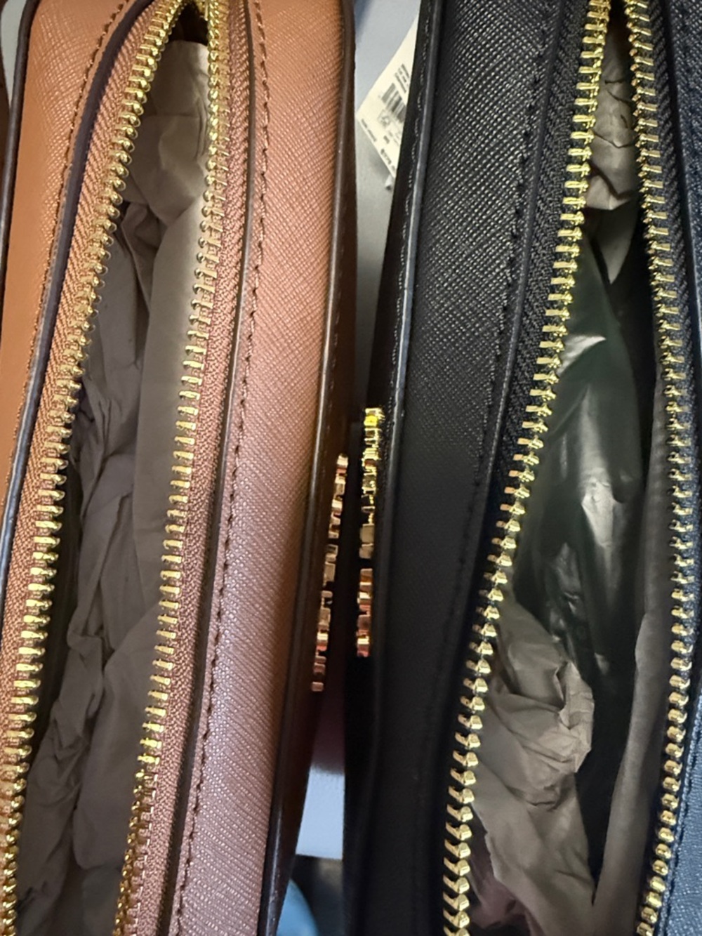Michael Kors Crossbody Duo — Brown and Black Saffiano Leather Bags - Picture 2 of 6